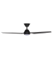 Fanco Infinity-iD 3 Blade 48" DC LED Ceiling Fan with Smart Remote Control in Black